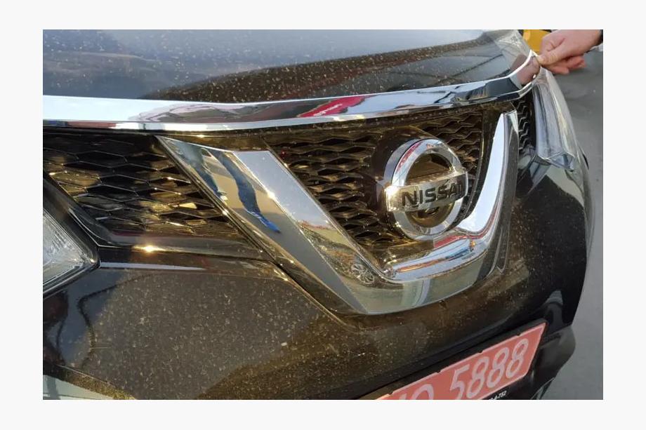 Nissan X-trail T32/Rogue 2014-2021 рр. Накладка на капот Libao (пластик) Фото 1
