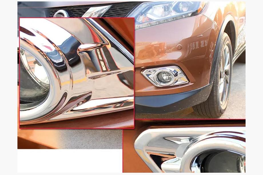 Nissan X-trail T32/Rogue 2014-2021 рр. Накладки на протитуманки Libao (2 шт, пласт) Фото 4