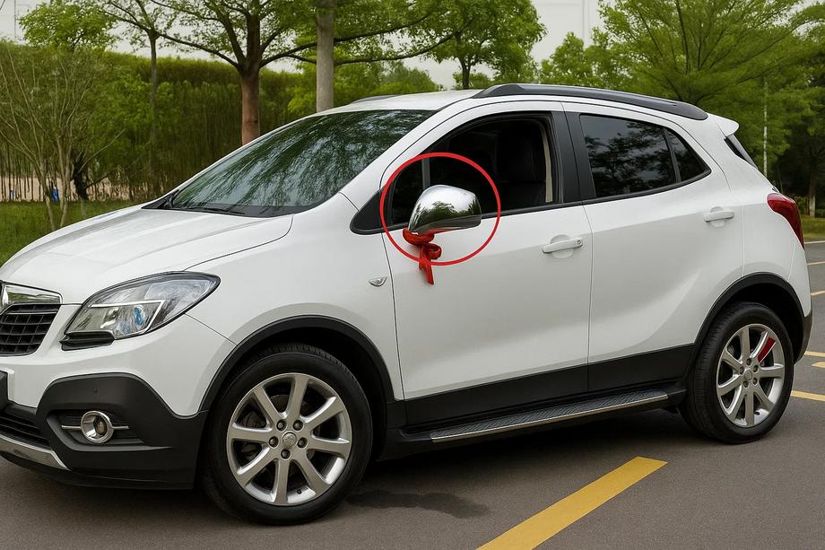 Opel Mokka 2012-2021 рр. Накладки на дзеркала Libao (2 шт., пласт) Фото 3