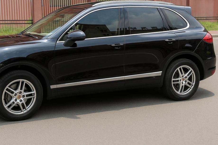 Porsche Cayenne 2010-2017 рр. Молдінги дверні Libao (4 шт, пласт) Фото 1
