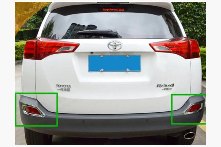 Toyota Rav 4 2013-2018 рр. Накладки на задні габарити Libao 2013-2016 (2 шт, пласт) Фото 1