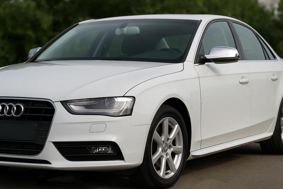 Audi A4 B8 2007-2015 рр. Накладки на дзеркала 2010-2015 (2 шт., нерж.) Фото 3