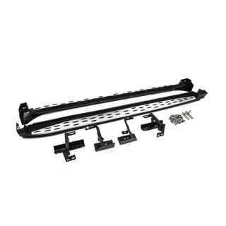 Бокові пороги OEM V6 (2016-2018, 2 шт, алюміній) Toyota Rav 4 2013-2018 рр. фото 3