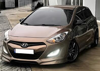 Hyundai I-30 2012-2017 рр. Накладки на дзеркала із вирізом під поворот BMW-style (2 шт) фото 4