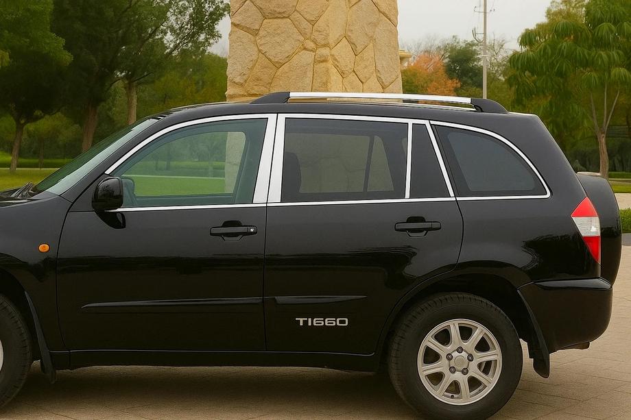 Chery Tiggo 1 2005-2016 рр. Повне окантування скла 2010-2014 (4 шт, Libao) Фото 1