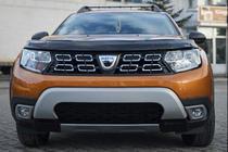 Dacia Duster 2018-2024 рр. Накладки на протитуманки (ABS, сіра) фото 2