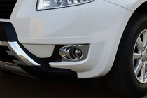 Geely Emgrand X7 2011- рр. Накладки на протитуманки Libao (2 шт, пласт) фото 3