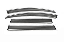 Вітровики з хромованим молдингом 2012-2016 (4 шт., Libao) фото 1