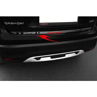 Кромка багажника з написом (Libao, нерж) Nissan Qashqai 2014-2021 рр. фото 1