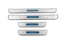 Mazda 3 2009-2013 рр. Накладки на пороги Libao LED (4 шт, нерж) фото 1