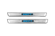 Накладки на пороги Libao LED (2 шт, нерж) фото 1