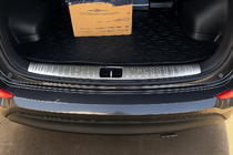 Hyundai Tucson TL 2016-2021 рр. Накладка на задній поріг багажника Libao (нерж) фото 3