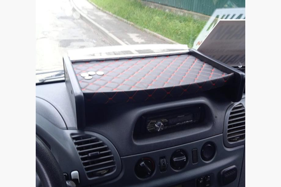 Mercedes Sprinter W901/902/903/904/905 1995-2006 рр. Полиця на панель (2000-2006, Чорна з червоною ниткою) CDI Image