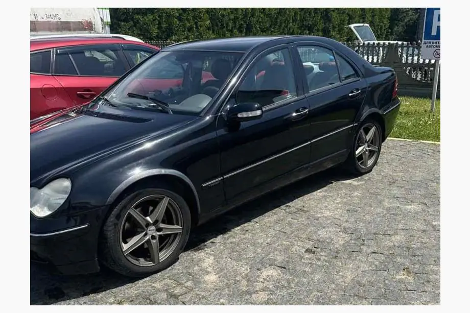 Mercedes C-class W203 2000-2007 рр. Накладки на арки SD (4шт, чорні, ABS-пластик)
