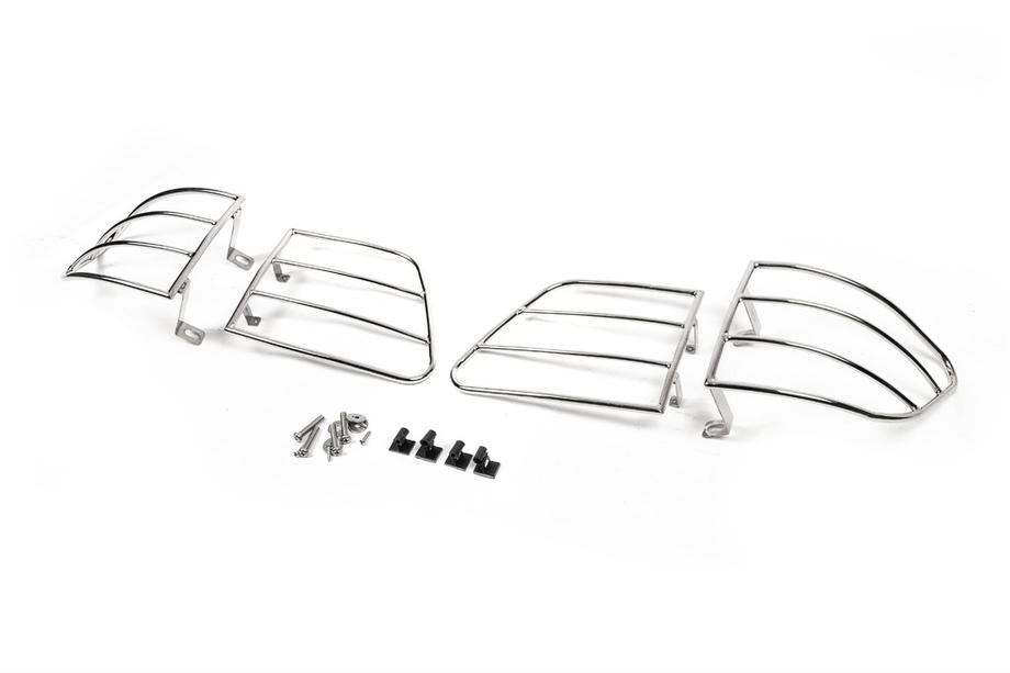 Toyota Fortuner 2006-2015 рр. Захист задніх ліхтарів (нерж) Фото 2