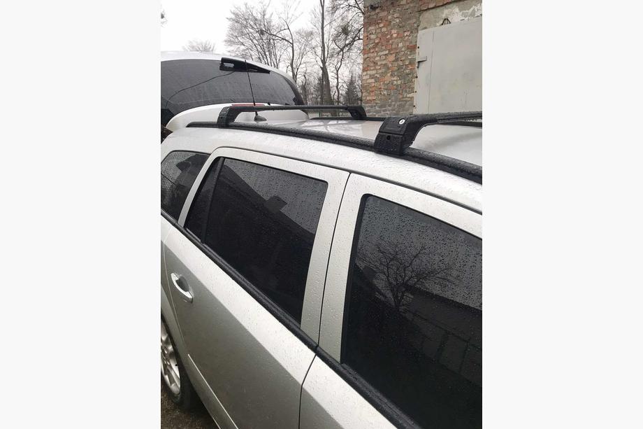 Opel Astra H 2004-2013 рр. Перемички на вбудовані рейлінги під ключ Skybar V2 (2 шт) Фото 3