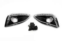 Hyundai IX-35 2010-2015 рр. Вставки протитуманок (2 шт, з LED) фото 1