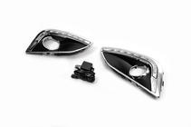 Hyundai IX-35 2010-2015 рр. Вставки протитуманок (2 шт, з LED) фото 2
