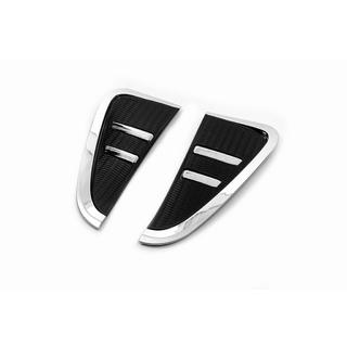 Накладки на зябра хром із чорним (2 шт) BMW X5 F15 2013-2018 рр. фото 2