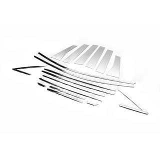 Повна окантовка скла Libao (18 частин, нерж) Ford Kuga/Escape 2013-2019 рр. фото 2