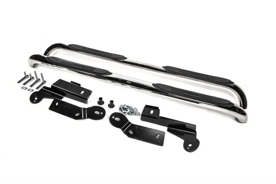 Toyota Rav 4 2006-2013 рр. Бічні труби для довгої бази L 169,5 см (76мм, 2 шт, нерж) Фото 4