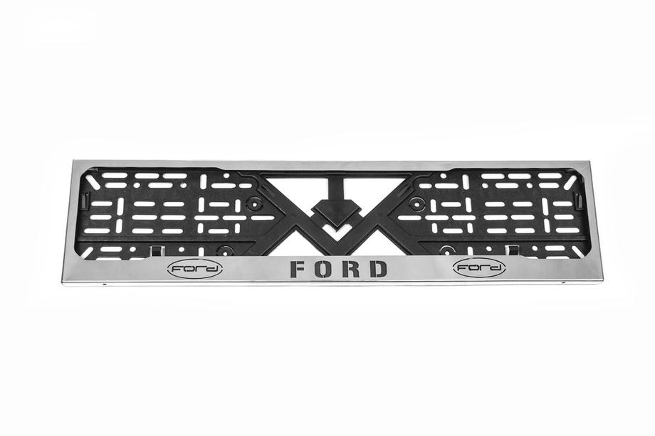 Ford Рамка під номер хром Ford (1 шт, нержавіюча сталь) Image