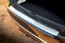 Volkswagen Passat B7 2012-2015 рр. Накладка на задній бампер OmsaLine МАТ (Sedan, нерж) фото 1