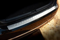 Volkswagen Passat B7 2012-2015 рр. Накладка на задній бампер OmsaLine МАТ (Sedan, нерж) фото 3