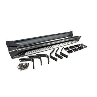 Бокові пороги OEM BMW (2 шт, алюм.) Hyundai Tucson JM 2004- рр. фото 3