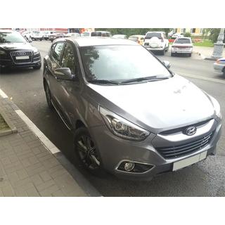 Бокові пороги Libao OEM V3 (2 шт, пластик) Hyundai IX-35 2010-2015 рр. фото 4