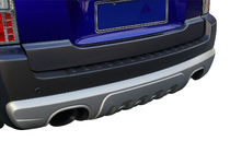 Kia Sportage 2004-2010 рр. Задня накладка Libao (пластик) фото 5