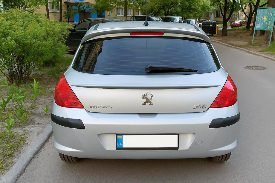 Peugeot 308 2007-2013 рр. Спойлер Libao (ABS-пластик) Image