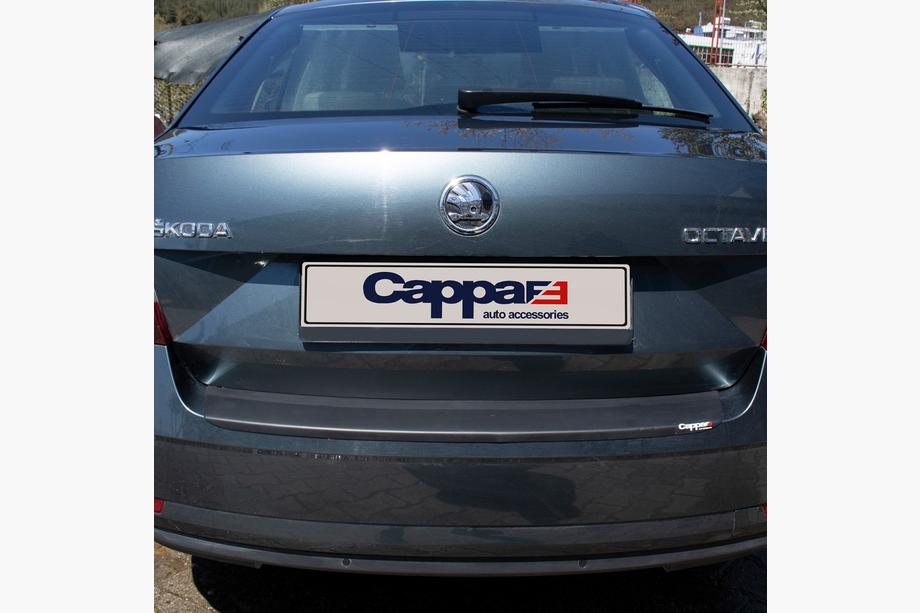 Skoda Octavia III A7 2013-2019 рр. Накладка на задній бампер EuroCap (LB, ABS) Фото 4