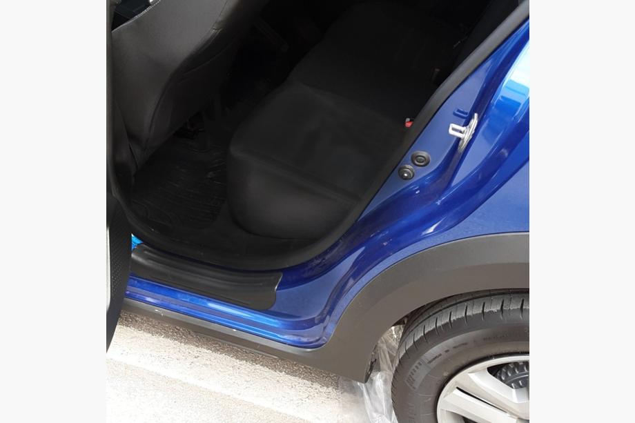 Dacia Sandero 2021- рр. Накладки на дверні пороги EuroCap (4 шт, ABS) Фото 2