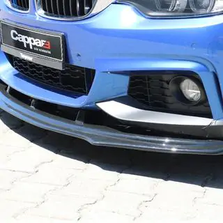 Накладка на передній бампер ЛИП для М-Sport (чорна) фото 3