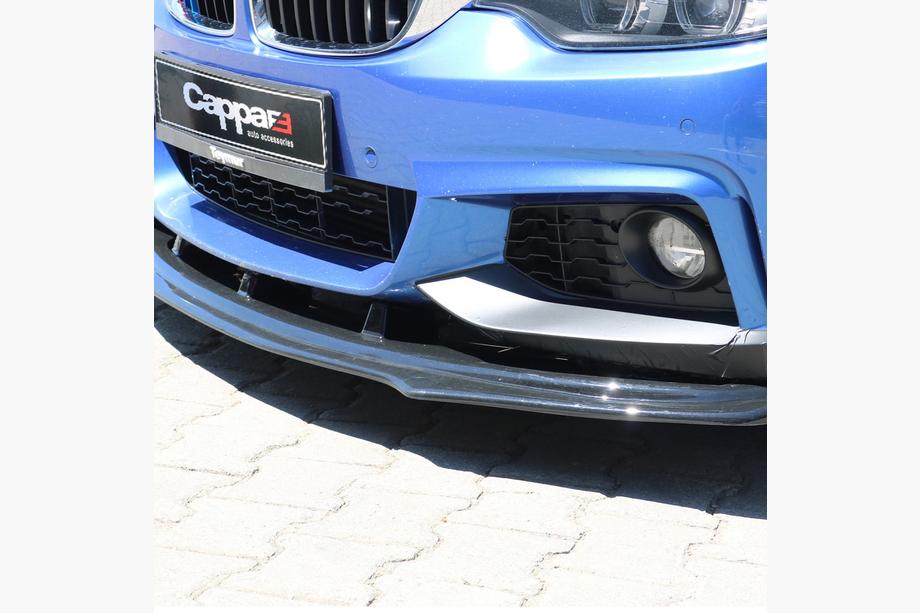 BMW 4 серія F32/F33/F36 2012-2020 рр. Накладка на передній бампер ЛИП для М-Sport (чорна) Фото 3