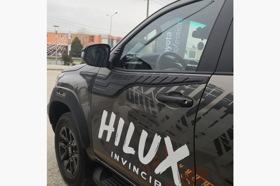 Toyota Hilux 2015- рр. Молдинг на верх дверей (4 шт, ABS) Фото 7