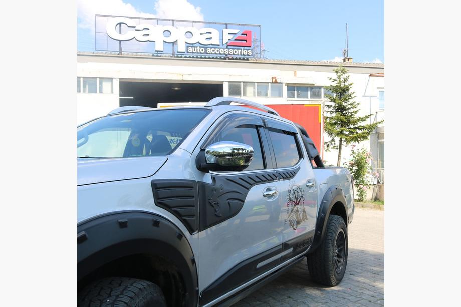 Nissan Navara/NP300 2016- рр. Молдинг на верх дверей (6 шт, ABS) Фото 4