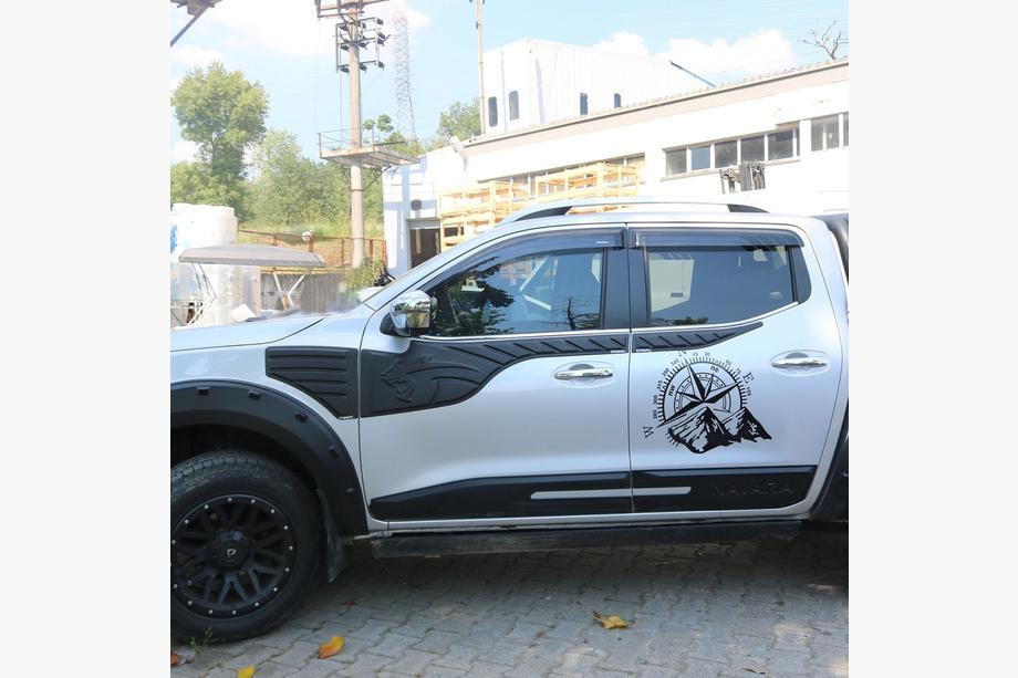 Nissan Navara/NP300 2016- рр. Молдинг на верх дверей (6 шт, ABS) Фото 3