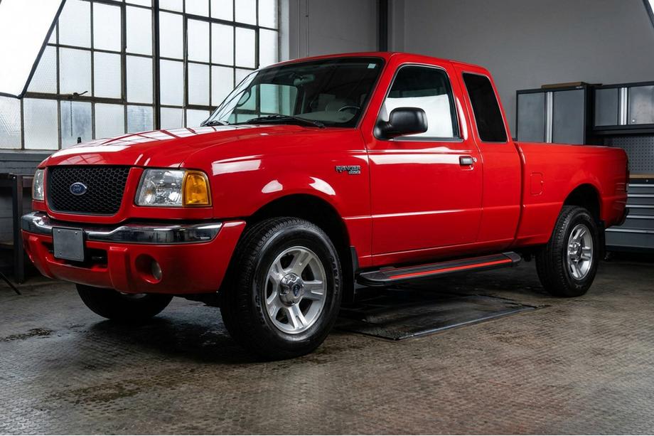 Ford Ranger 2002-2006 рр. Бокові пороги Maya Red (2 шт., Алюміній) Фото 1