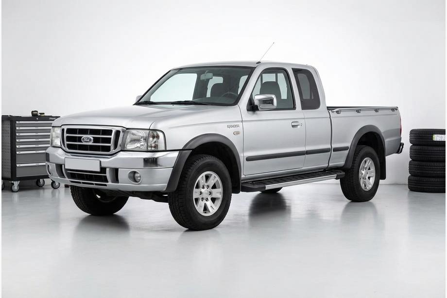 Ford Ranger 2002-2006 рр. Бокові пороги RedLine V1 (2 шт., Алюміній) Фото 1