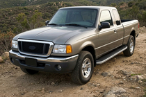 Ford Ranger 2002-2006 рр. Бокові пороги Tayga Grey (2 шт., Алюміній) фото 1