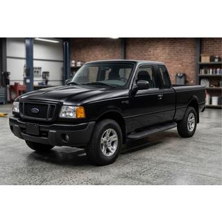 Бокові пороги Tayga Black (2 шт., Алюміній) Ford Ranger 2002-2006 рр. фото 1