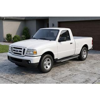 Бокові пороги Duru (2 шт., Алюміній) Ford Ranger 2002-2006 рр. фото 1