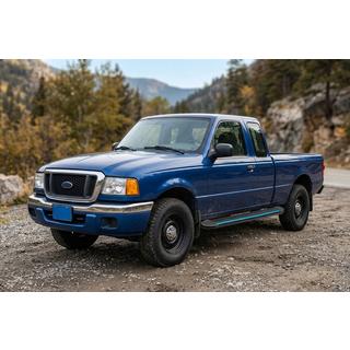 Бокові пороги Maya Blue (2 шт., Алюміній) Ford Ranger 2002-2006 рр. фото 1