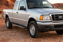 Ford Ranger 2002-2006 рр. Бокові пороги Bosphorus Grey (2 шт., Алюміній) фото 1