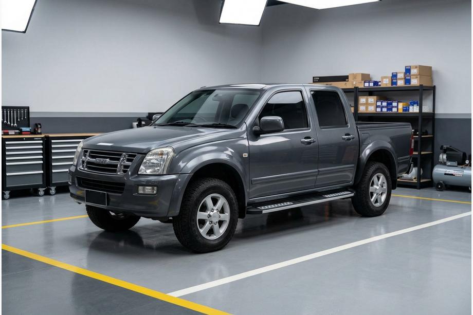 Isuzu D-Max 2002-2011 рр. Бокові пороги Tayga V2 (2007-2012, 2 шт., Алюміній) Фото 1