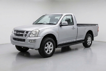 Isuzu D-Max 2002-2011 рр. Бокові пороги Tayga Black (2007-2012, 2 шт., Алюміній) фото 1