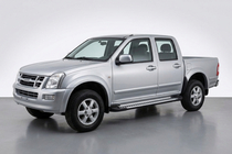 Isuzu D-Max 2002-2011 рр. Бокові пороги Line (2007-2012, 2 шт., Алюміній) фото 1