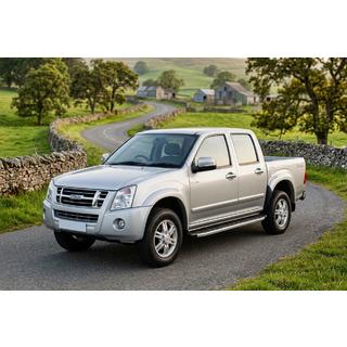 Бокові пороги Fullmond (2007-2012, 2 шт., Алюміній) Isuzu D-Max 2002-2011 рр. фото 1